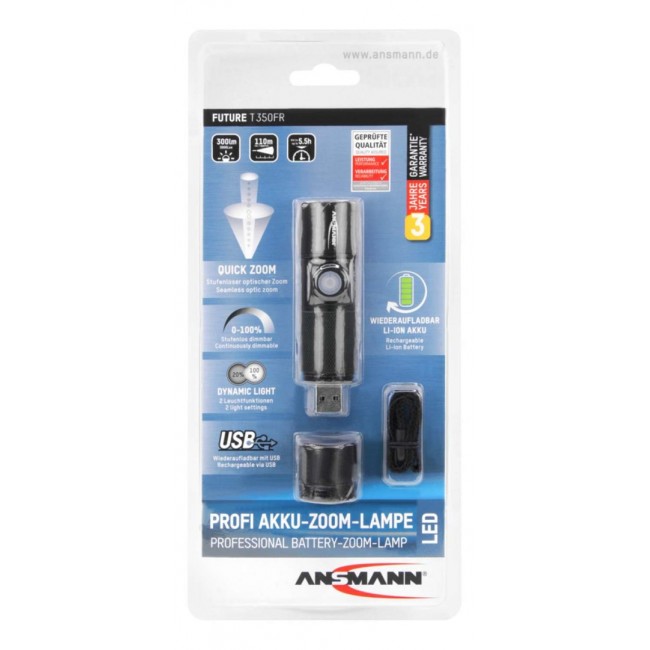 Ansmann Future T350FR Black Pen flashlight LED Ansmann Future T350FR Black Pen flashlight LED