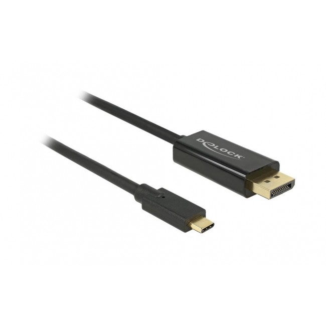 DeLOCK 85256 video cable adapter 2 m USB Type-C DisplayPort Black