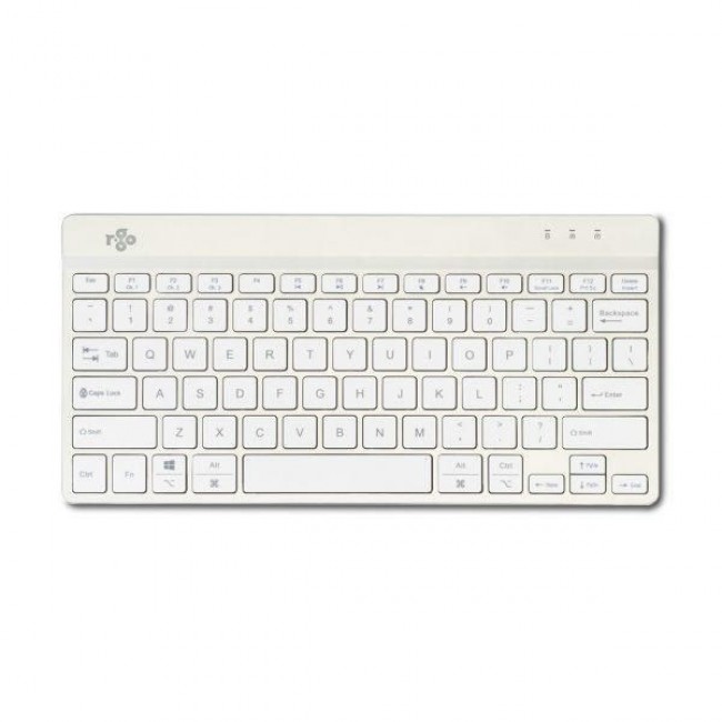 R-Go Tools Ergonomic keyboard R-Go Compact Break, compact keyboard with break software, QWERTY (US), Bluetooth, white