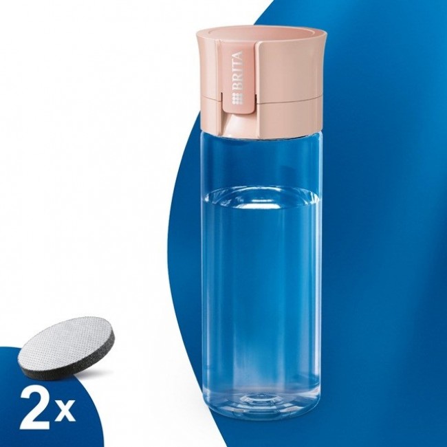 Brita Vital Filtering bottle 0.6 l Pastel peach Brita Vital Filtering bottle 0.6 l Pastel peach