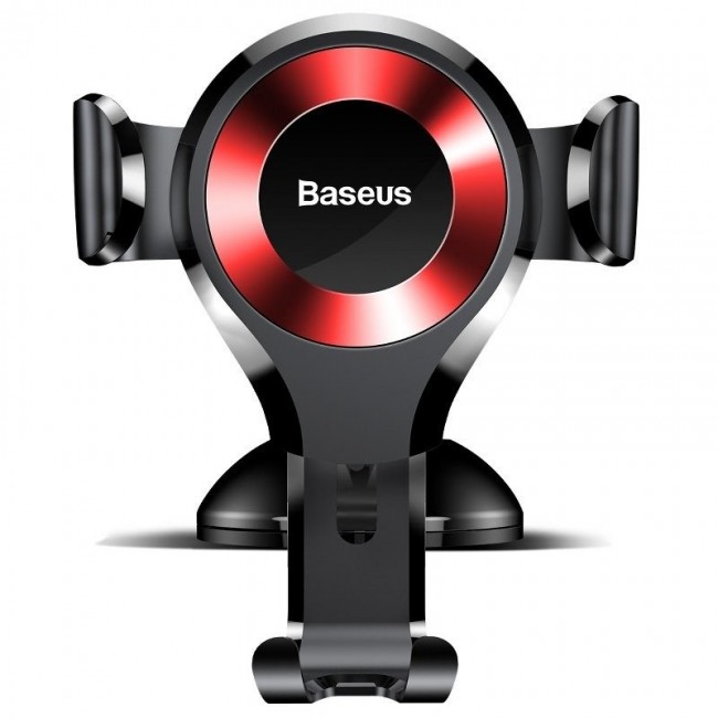 Gravity car mount Baseus Osculum for phone (red) Gravity car mount Baseus Osculum for phone (red)