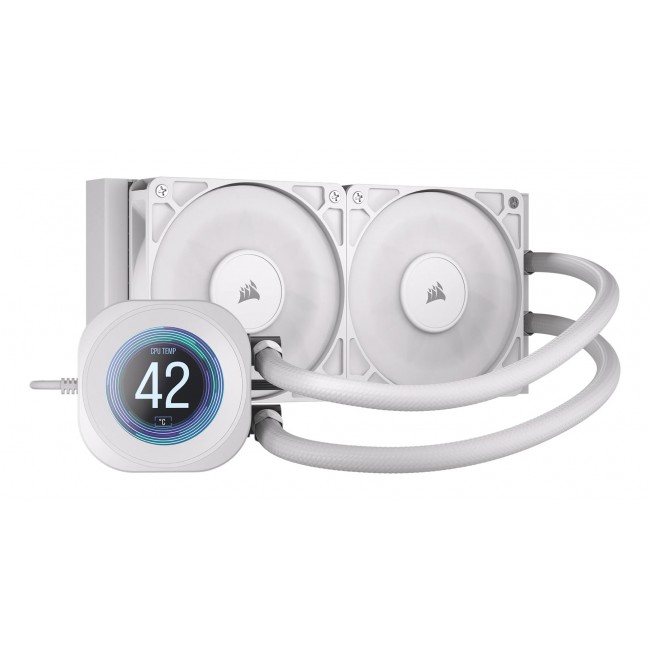 Corsair Nautilus 240 RS LCD Processor All-in-one liquid cooler 12 cm White 1 pc(s) Corsair Nautilus 240 RS LCD Processor All-in-one liquid cooler 12 cm White 1 pc(s)