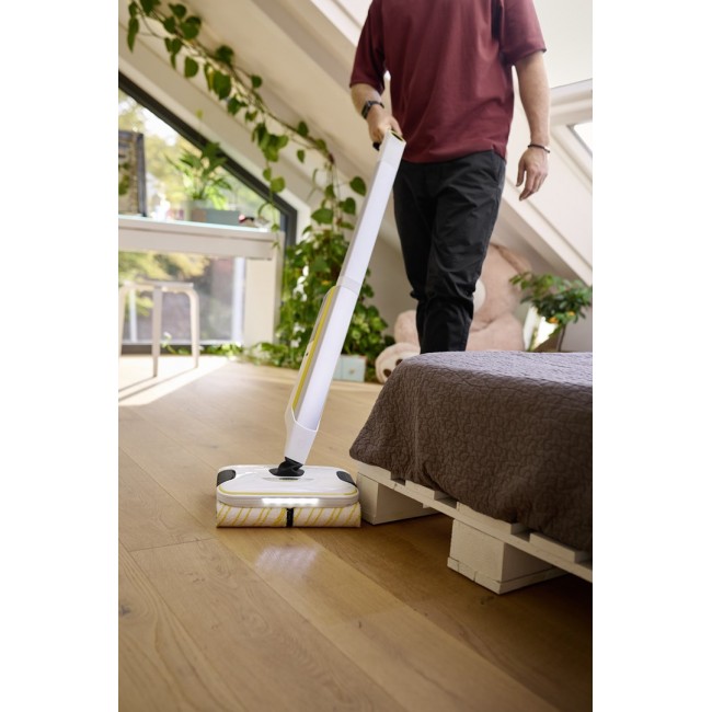 K rcher FC 8 Smart Signature Line Electric broom Battery Wet Bagless Silver, White, Yellow 2.85 Ah