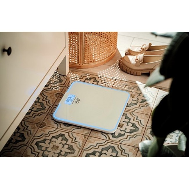Bathroom scale ADLER AD 8183 with edge lighting White