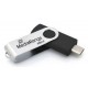 MediaRange MR1955 USB flash drive 256 GB USB Type-C 3.2 Gen 1 (3.1 Gen 1) Black, Silver