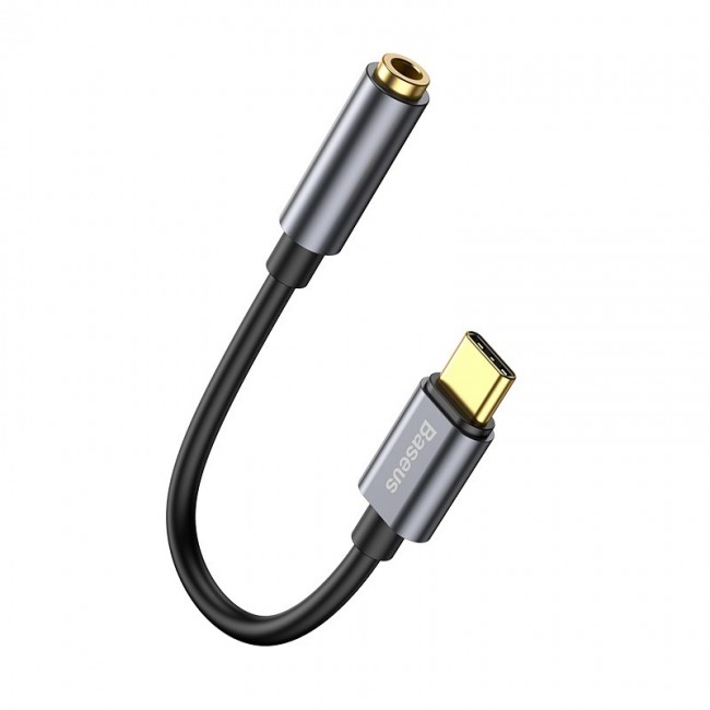 Baseus L54 mobile phone cable Black, Grey USB C 3.5mm