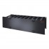 APC NetShelter Cable Management, Horizontal Cable Manager, 3U, Single Side with Cover, 482.6 x 133.35 x 165.1 mm