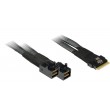 Inter-Tech SFF-8654 8i - 2x SFF-8643 24 Gbit/s Black