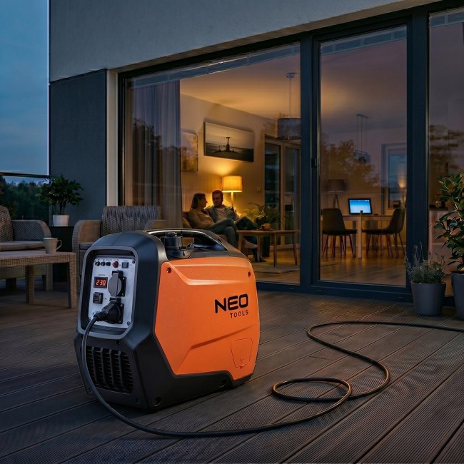 NEO TOOLS inverter generator 3200W, orange/black