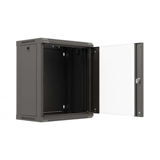 Lanberg WF03-5312-10B rack cabinet 12U Wall mounted rack Black