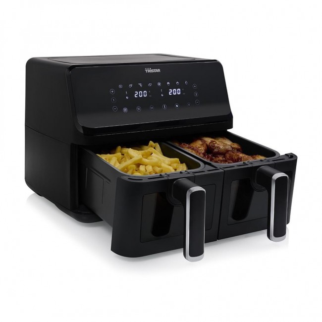 Tristar FR-9040 fryer Double 8 L Stand-alone 2700 W Hot air fryer Black Tristar FR-9040 fryer Double 8 L Stand-alone 2700 W Hot air fryer Black