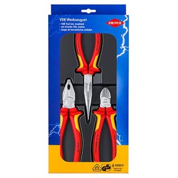 Knipex 00 20 12 mechanics tool set 3 tools