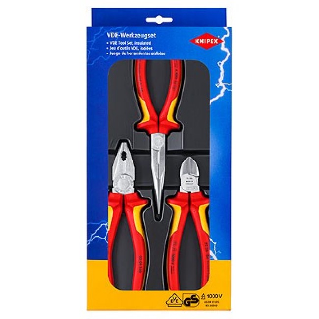 Knipex 00 20 12 mechanics tool set 3 tools Knipex 00 20 12 mechanics tool set 3 tools