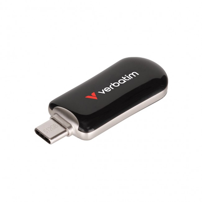Verbatim Plectra USB-C Flash Drive Black 512GB Verbatim Plectra USB-C Flash Drive Black 512GB