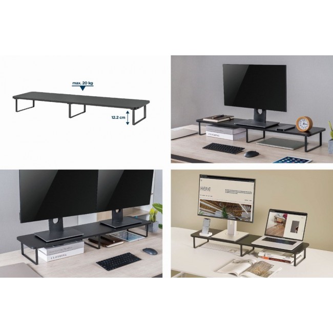 Gembird MS-TABLE2-01 monitor mount / stand Desk Black