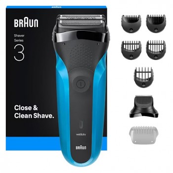 Braun Series 3 310BT Foil shaver Trimmer Black, Blue