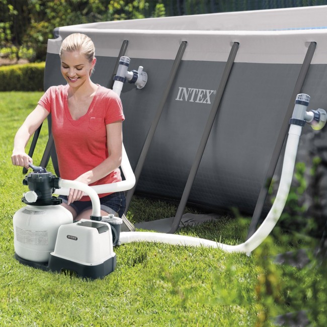 Intex Sand Filter Pump for Pool, AC 220-240V