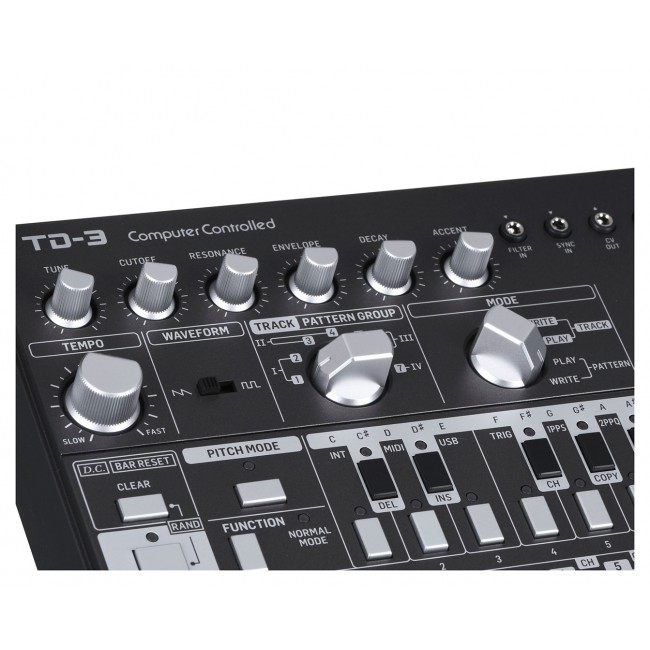 Behringer TD-3-BK Syntezator linii basowej czarny