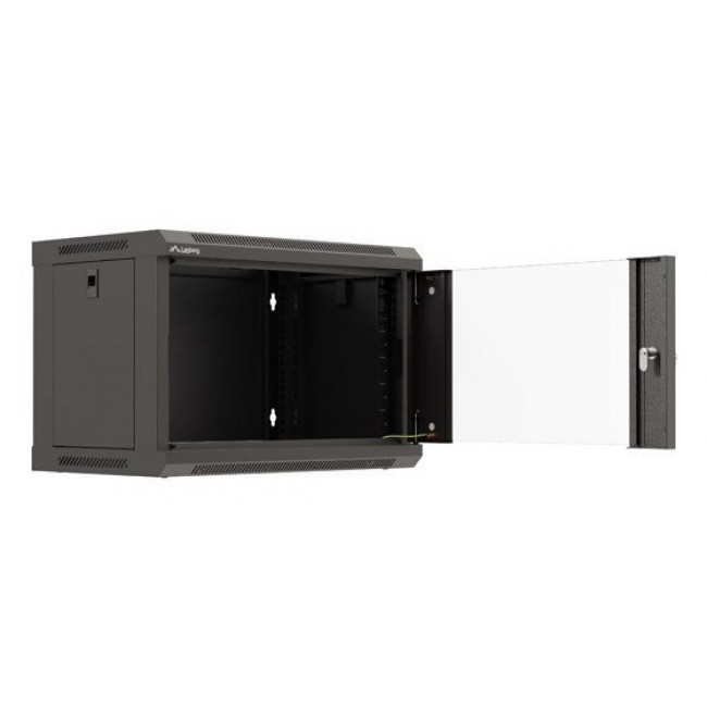 Lanberg WF03-5306-10B rack cabinet 6U Wall mounted rack Black