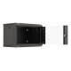 Lanberg WF03-5306-10B rack cabinet 6U Wall mounted rack Black
