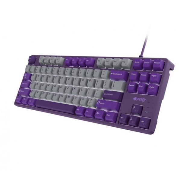 FURY Kanabo K2 Gaming Keyboard US white backlight mechanical grey-purple