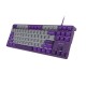 FURY Kanabo K2 Gaming Keyboard US white backlight mechanical grey-purple