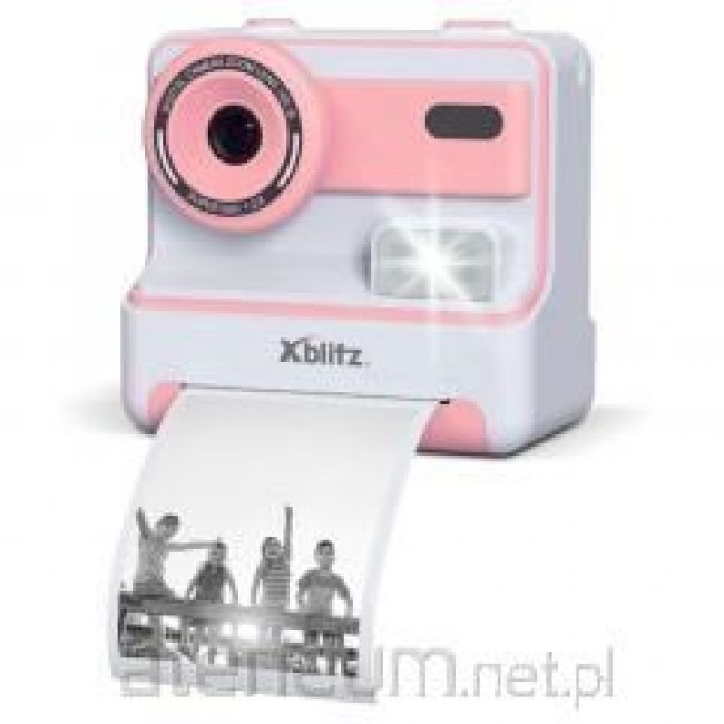 FLASH PINK INSTANT CAMERA WITH THERMAL PRINTER FOR CHILDREN