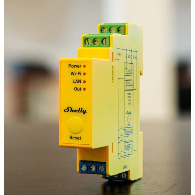 Shelly Pro RGBWW PM Wireless Yellow Shelly Pro RGBWW PM Wireless Yellow