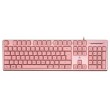 Deltaco Gaming GAM-021-RGB-P-DE keyboard USB QWERTZ German Pink