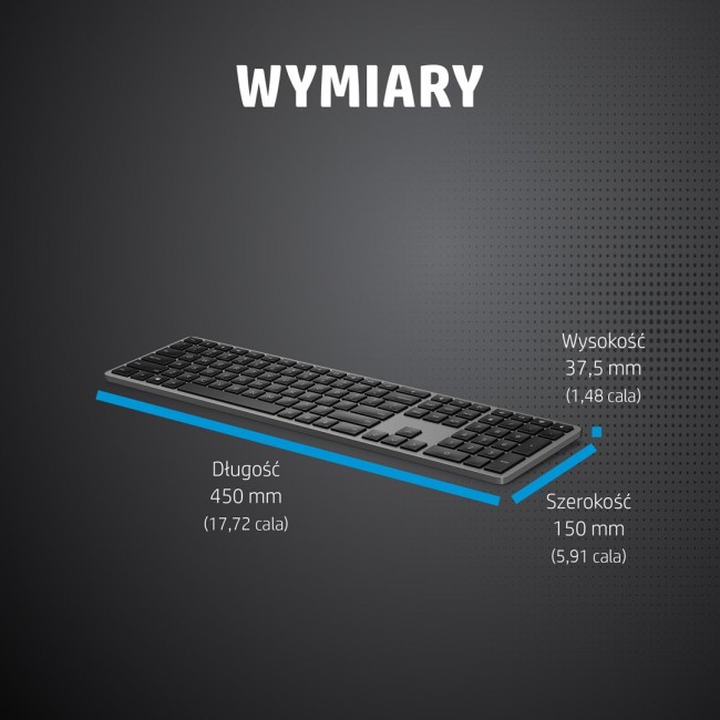 HP 975 Dual-Mode Wireless Keyboard HP 975 Dual-Mode Wireless Keyboard