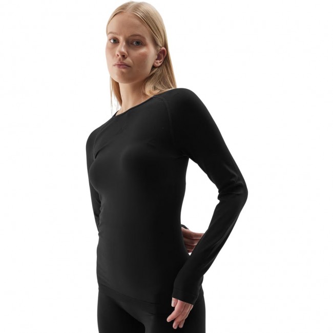 Women's Thermoactive T-Shirt 4F F152 deep black 4FWAW24USEAF152 20S M/L Women's Thermoactive T-Shirt 4F F152 deep black 4FWAW24USEAF152 20S M/L