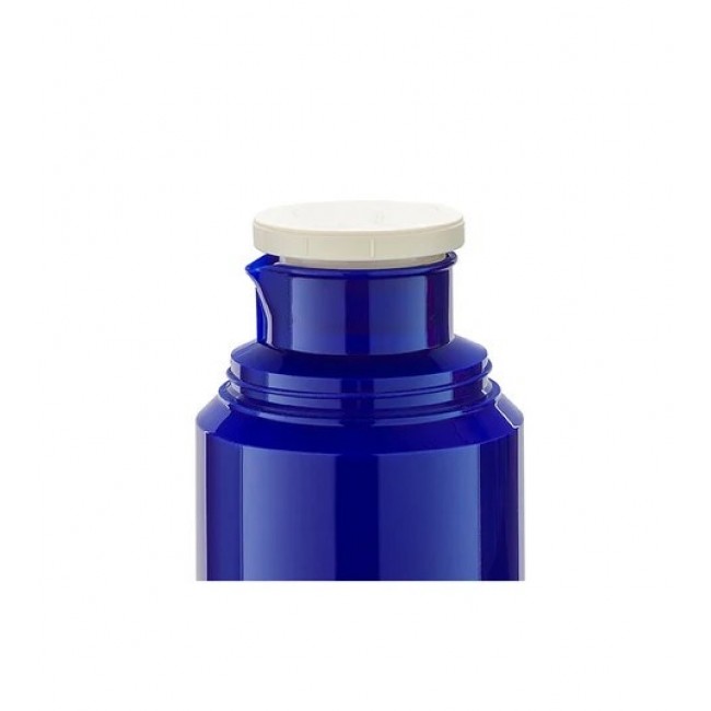 ROTPUNKT Glass vacuum flask, capacity 1.0 l, hyperblue (navy blue)