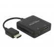 DeLOCK 63276 video cable adapter HDMI Type A (Standard) Black
