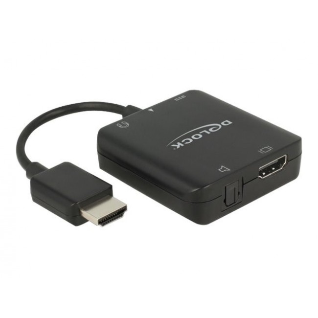 DeLOCK 63276 video cable adapter HDMI Type A (Standard) Black