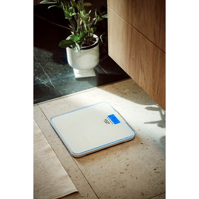 Bathroom scale ADLER AD 8183 with edge lighting White