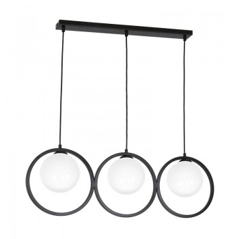 PENDANT LIGHT KONYA 3XE14 BLACK/WHITE