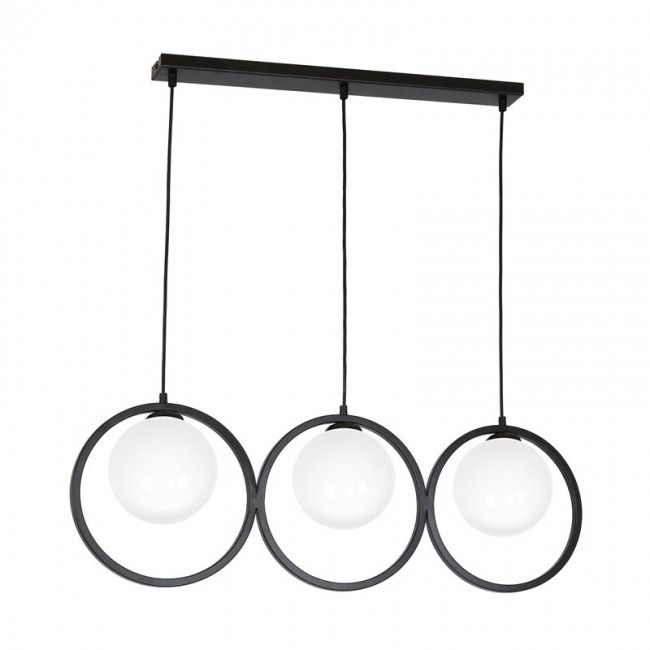 PENDANT LIGHT KONYA 3XE14 BLACK/WHITE