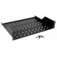 Equip Fixed Shelf 19', 2U, 800MM, Black