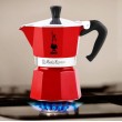 Moka pot for 3 cups Moka Express 5466 BIALETTI red