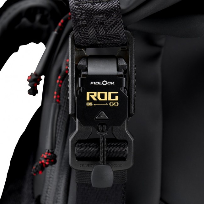 ASUS ROG SLASH Edition 20 backpack Roll top backpack Black Polyester, PU leather