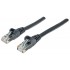 Intellinet Network Patch Cable, Cat6, 3m, Black, CCA, U/UTP, PVC, RJ45, Gold Plated Contacts, Snagless, Booted, Lifetime Warranty, Polybag