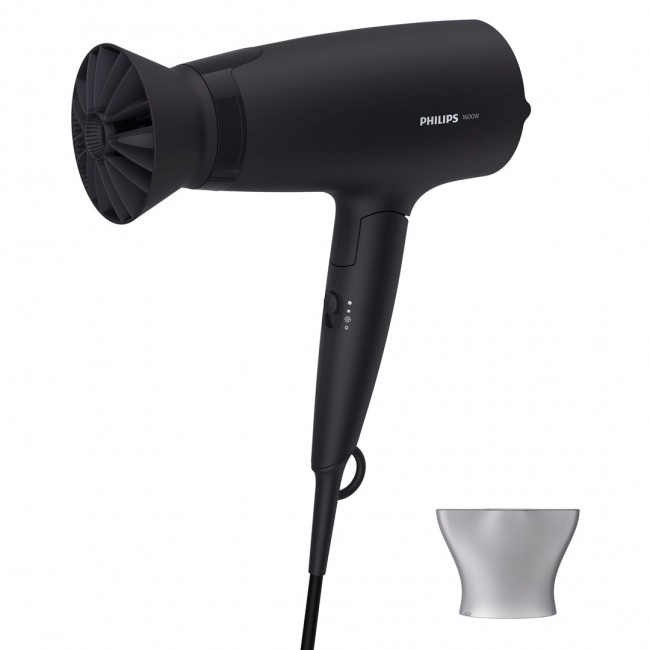Philips | Hair Dryer | BHD308/10 3000 Series | 1600 W | Number of temperature settings | Black Philips | Hair Dryer | BHD308/10 3000 Series | 1600 W | Number of temperature settings | Black