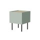 Cama Bedside table, 2 pcs. FELLINI 40x41x60 olive + oiled oak top Cama Bedside table, 2 pcs. FELLINI 40x41x60 olive + oiled oak top