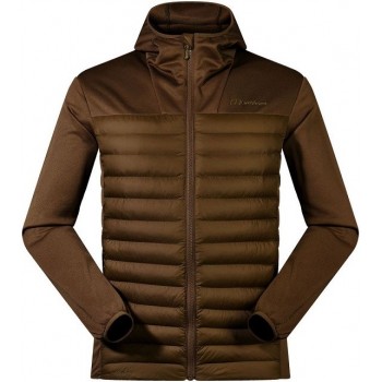 Berghaus Vaskye Hooded Hybrid Jacket for men, size L, brown + Deuter Pulse Pro 5 graphite waist bag