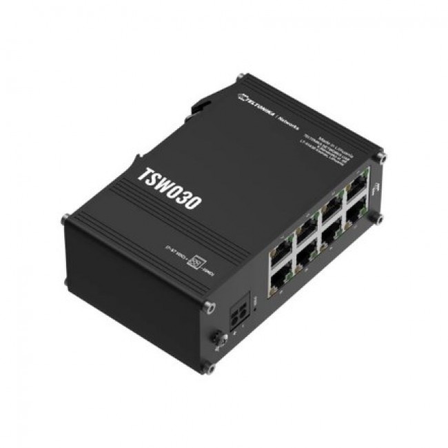 Teltonika TSW030 | Switch | 8x RJ45 100Mbps, IP30 Teltonika TSW030 | Switch | 8x RJ45 100Mbps, IP30