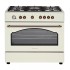 Ravanson Retro KWGE 90ARC gas and electric cooker (cream)