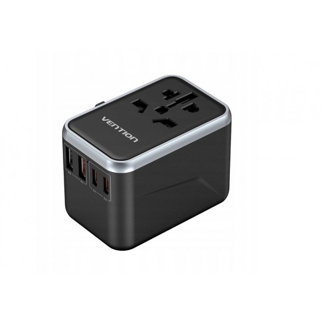 Vention 65W GaN Travel Adapter and Charger 2x USB-A 2x USB-C Vention 65W GaN Travel Adapter and Charger 2x USB-A 2x USB-C