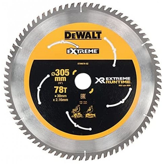 DeWALT DT99576-QZ circular saw blade 30.5 cm 1 pc(s) DeWALT DT99576-QZ circular saw blade 30.5 cm 1 pc(s)