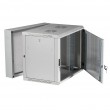 Extralink Rackmount cabinet 12U 600x600 AZH Gray wall mounted, swing type