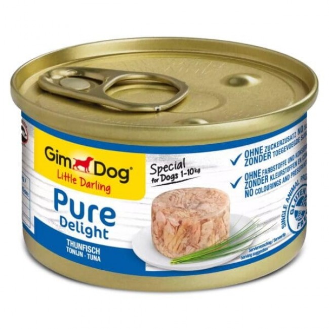 GIMDOG Little Darling Pure Delight Tuna Mono - wet dog food - 85g